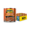 BUSH S BEST 16 oz Canned Original Baked Beans, Source of Plant Based Protein and Fiber, Low Fat, Gluten Free, (Pack of 12)
