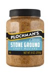 Plochman'S Natural Stone Ground Mustard, 9-Ounce Jars (Pack Of 12), Beige Brown With Visible Seeds
