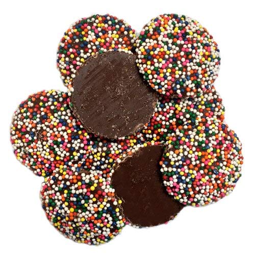 Guittard Milk Chocolate Non-Pareils from OliveNation, Rainbow Colors, Decorating, Topping -32 ounces