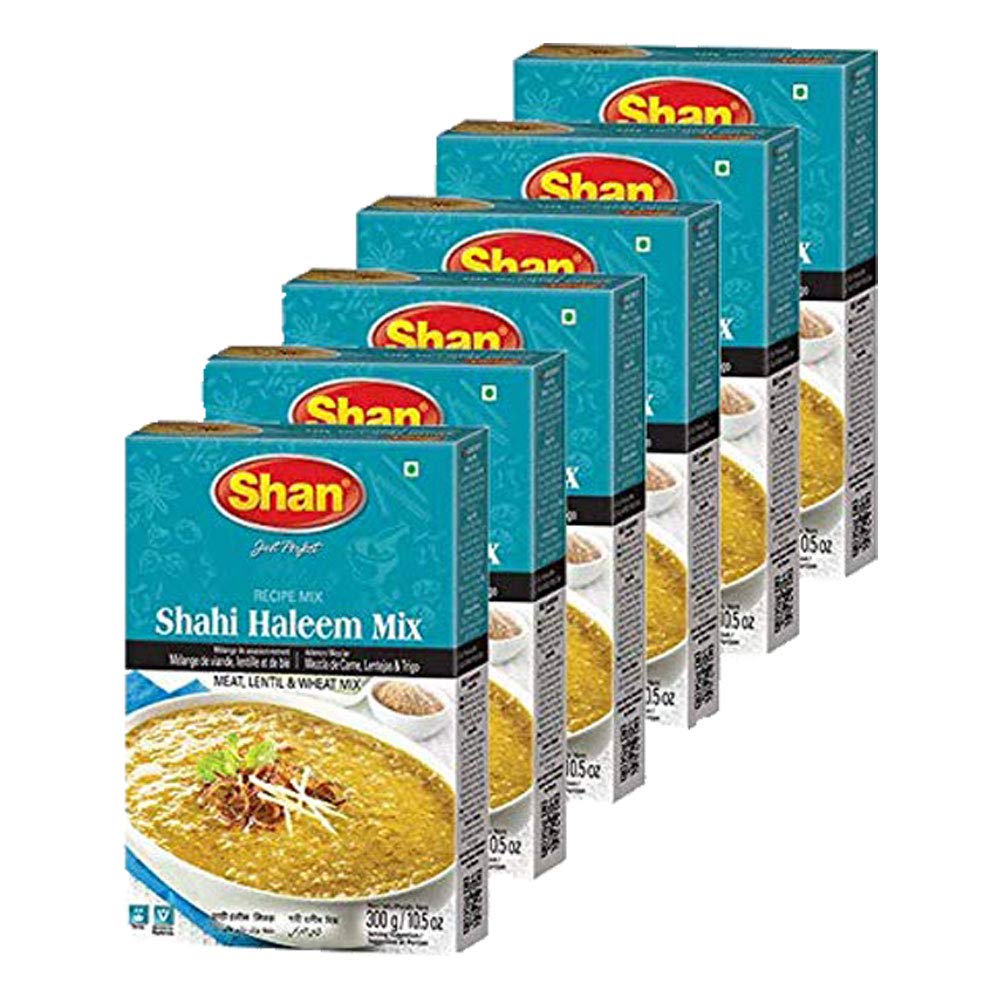 Shan Shahi Haleem Recipe Mix 10.5 oz (300g) - Spice Powder for Traditional Meat, Lentil and Wheat Curry - Suitable for Vegetaria