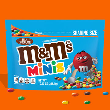 M&M'S Minis Milk Chocolate Candy, Sharing Size 10.1 Oz Bag