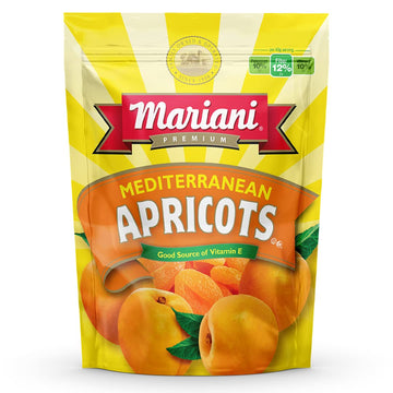 Mariani | Mediterranean Dried Apricots | Healthy Snacks For Kids & Adults | Dried Fruit | Vegan Snacks | Gluten Free | No Sugar Added, Fat Free, Non Gmo | 16 Ounces (Pack Of 1)