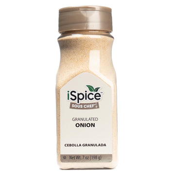 Ispice Granulated Onion |Pure And Fresh | Essential Kitchen Spice | 7Oz (198G)