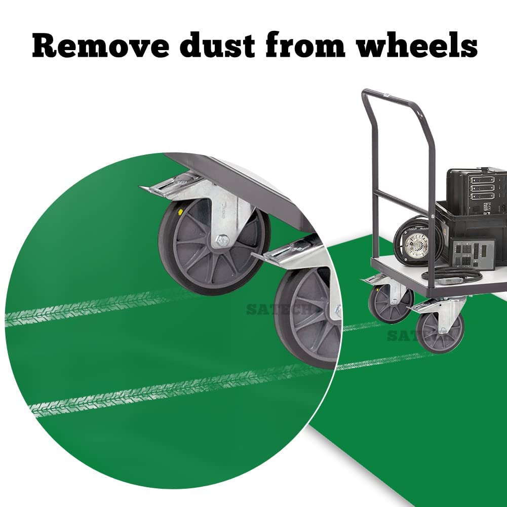 Satech Tacky Mat,Sticky Mat For Hospital Laboratory Construction Pet 24''X36'' Green(4 Mats Of 30 Sheets)