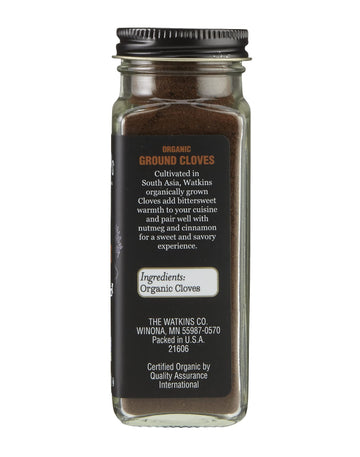 Watkins Gourmet Organic Ground Cloves Spice Jar, 2.4 Ounce