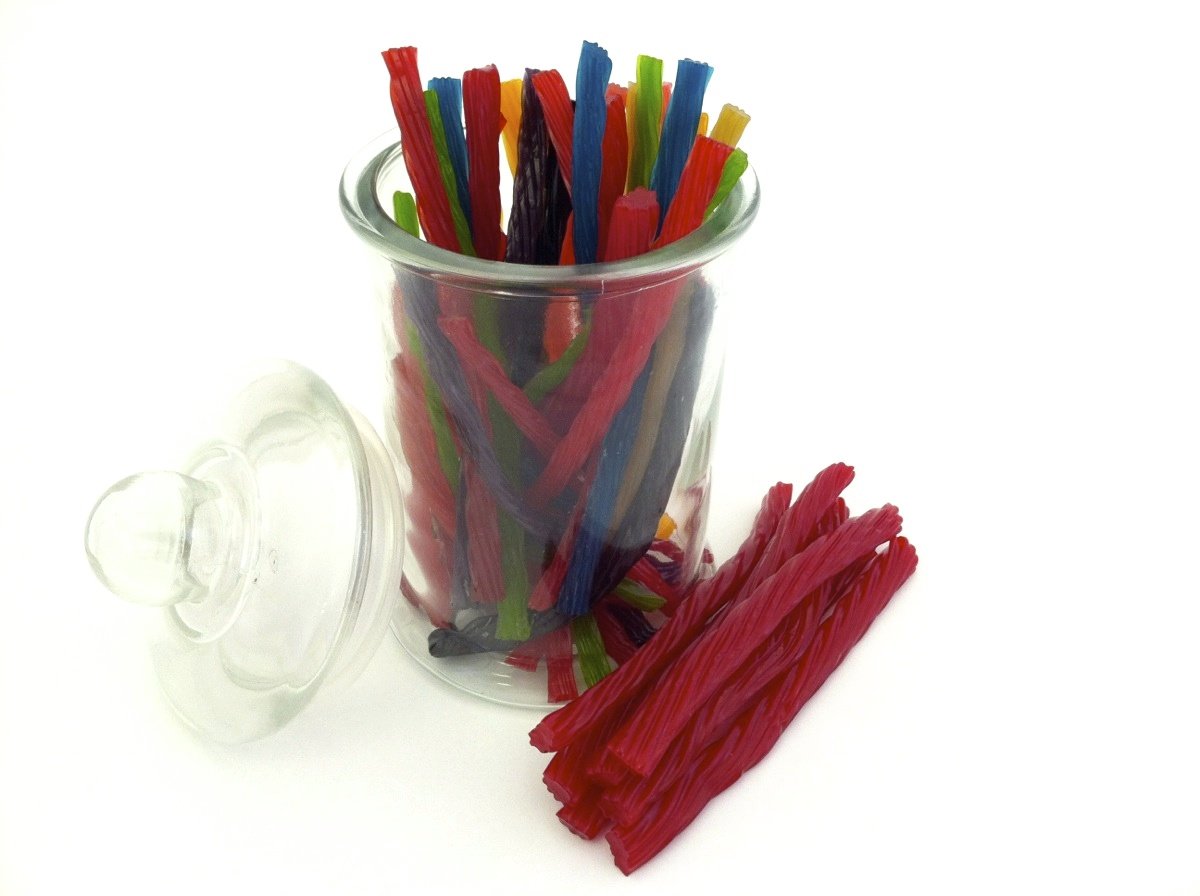 Bricktown Goods Watermelon Licorice Twists - FAT FREE, 8 oz. Bag, Fathers Day