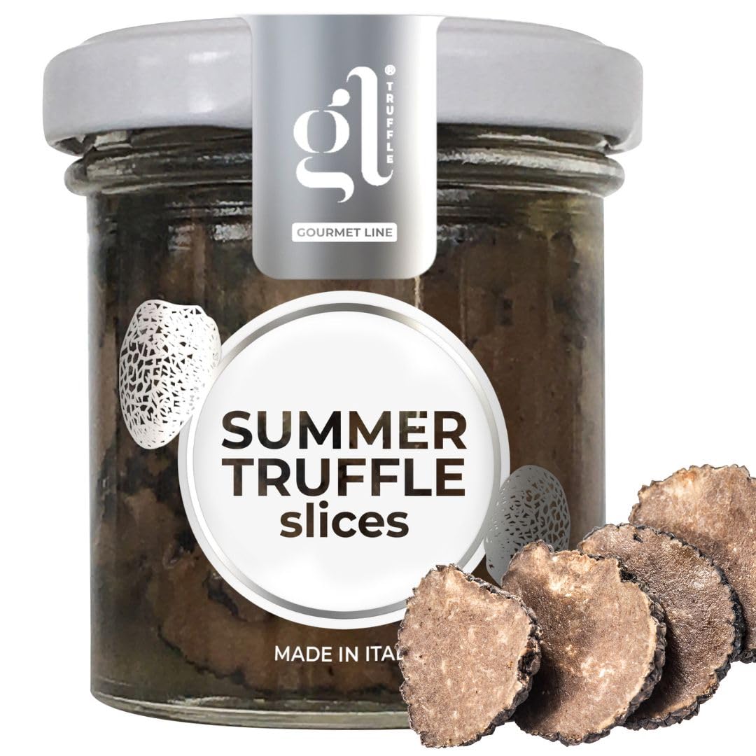 Gl Truffle Gourmet Line Truffle Slices Black Summer Truffle Carpaccio (85 Gr) (2.99 Oz) Preserved Thinly Sliced Delicacy Of Italy Product Of Italy