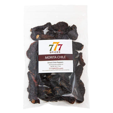 4oz Morita Chipotle Dried Whole Chile Seco Peppers, Chili Pods for Authentic Mexican Food, Heat-Sealed Resealable Bag