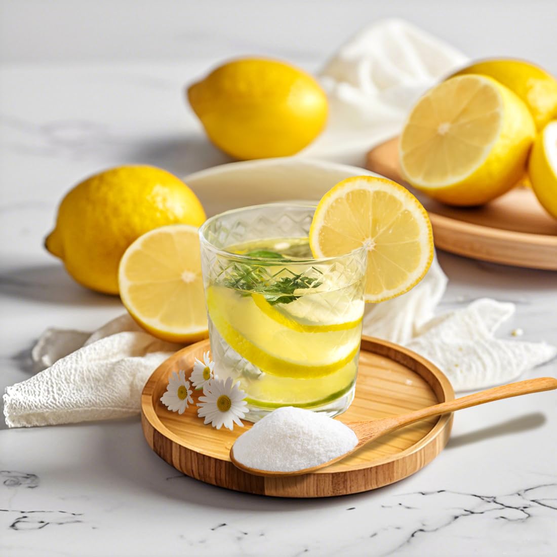 Fraunitsh Freeze Dried Lemon Powder 7.1Oz | Freshly Lemon Juice Powder | Real Fruit Powder For Drinks, Smoothies, Beverages, Cak