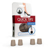Gogoheel Quick Tips - The Original High Heel Protector & Heel Repair Caps - 2 Pairs (Small, Medium, Taupe)