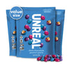 Unreal Dark Chocolate Peanut Gems (3 Value Size Bags) | Vegan With Colors From Nature | Fair Trade, Non-Gmo, & Gluten Free Ingre