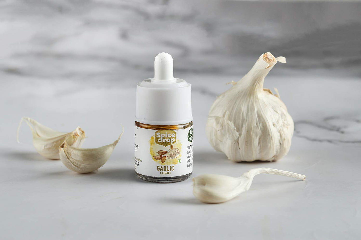 Spice Drop Natural Garlic Extract, For Soups, Pastas , Salads, 180 Drops, Pack Of 3