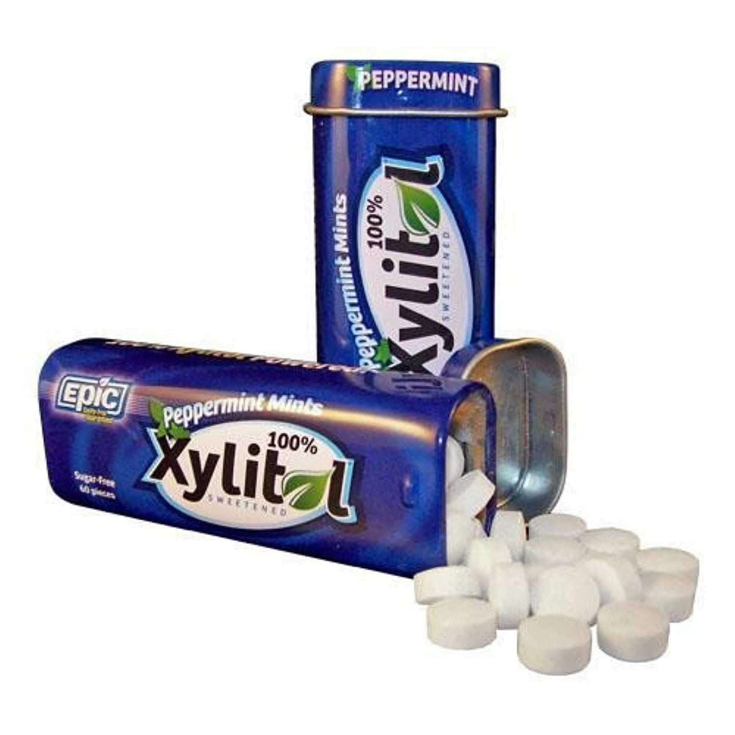 Epic Dental, Mints Peppermint Xylitol Sweetened, 60 Count
