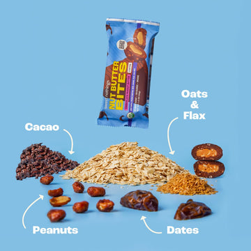 Sweet Nothings, Chocolate, Usda Organic Nut Butter Bites Protein Bar, Nut & Date Snack, Filled With Peanut Butter, 12-2 Bite Val