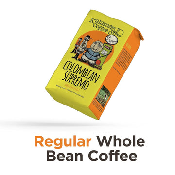 Kalamazoo Coffee Company Colombian Supremo Whole Bean Coffee - Medium Roast | 12Oz Bag (1 Pack)