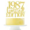 Limited EDITION 1987 cake topper 38th birthday happy birthday cake topper men and women cheer 38years old handmade Golden glitte