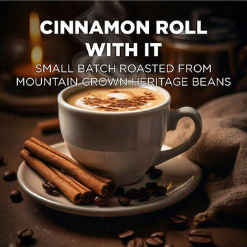 Maud'S Cinnamon Roll Flavored Coffee Pods, 18 Ct | Cinnamon Roll With It Flavor | 100% Arabica Medium Roast Coffee | Solar Energ