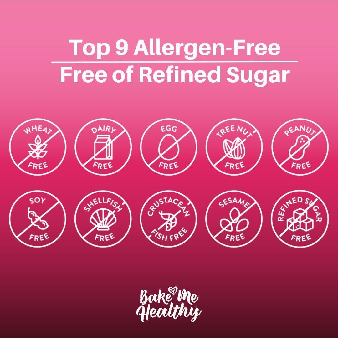 Bake Me Healthy - Gluten & Dairy Free Banana Bread & Muffins Baking Mix, Vegan, Non-GMO, 65% Lower Sugar, Allergy-Friendly, Plan