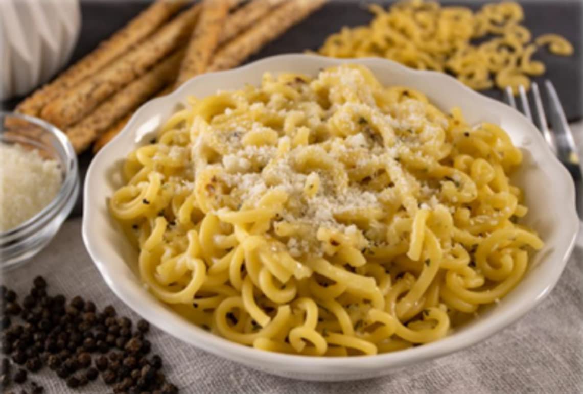 Alessi 4 Minute Pasta, One Dish Quick Meals, Stovetop Or Microwave, Dinner Or Side Ready In Minutes (Cheese & Black Pepper, 6.35 Ounce (Pack Of 6))