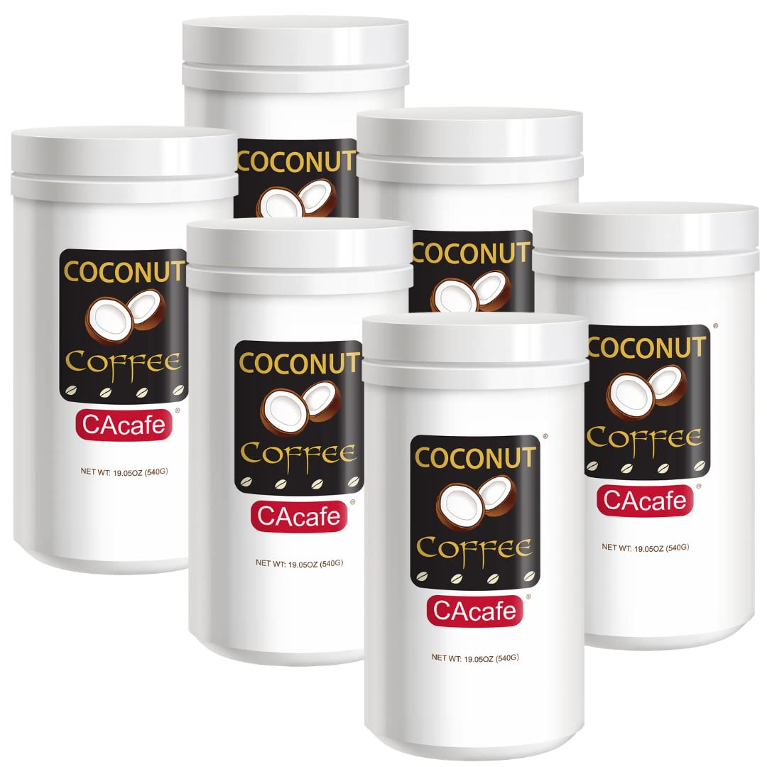 Cacafe Coconut Coffee, Coconut Infused Colombian Coffee, Creamy Drink Mix, Make Iced Or Hot, Packed With Antioxidants, Natural E