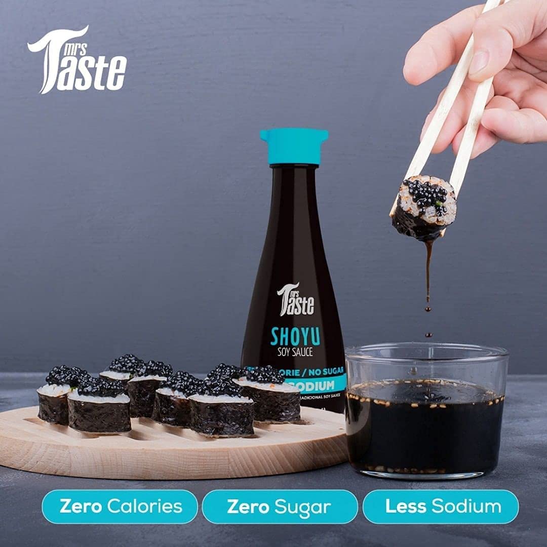 Mrs Taste Multi-Pack Sugar Free Soy Sauce, Zero Calories, Low Sodium, Zero Sugar, Keto Friendly, Paleo Friendly, Condiments And