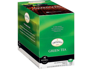 Twinings Pure Green Tea K-Cup Pods For Keurig, 24 Count (Pack Of 1), Smooth Flavour, Enticing Aroma, Caffeinated, Enjoy Hot Or Iced | Packaging May Vary