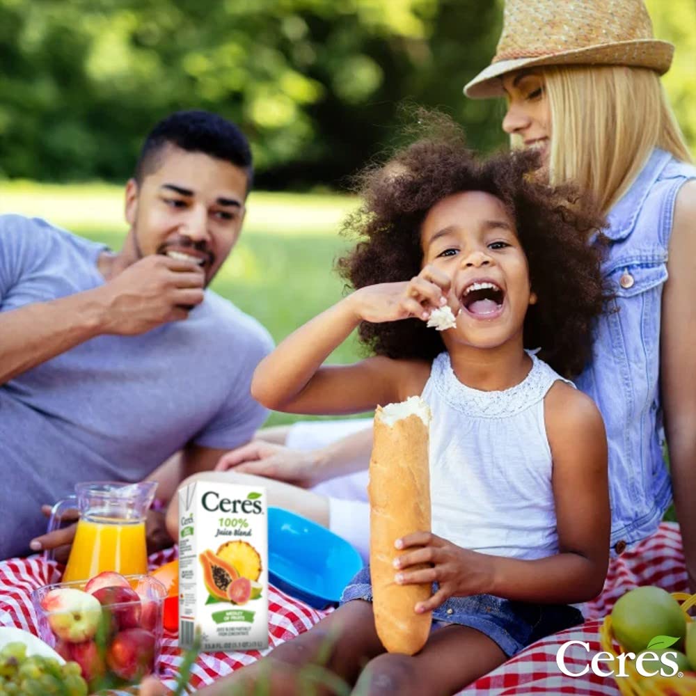 Ceres 100% All Natural Pure Fruit Juice Blend Variety Pack - Mango, Medley Of Fruits, & Passion Fruit - Rich In Vitamin C, No Ad