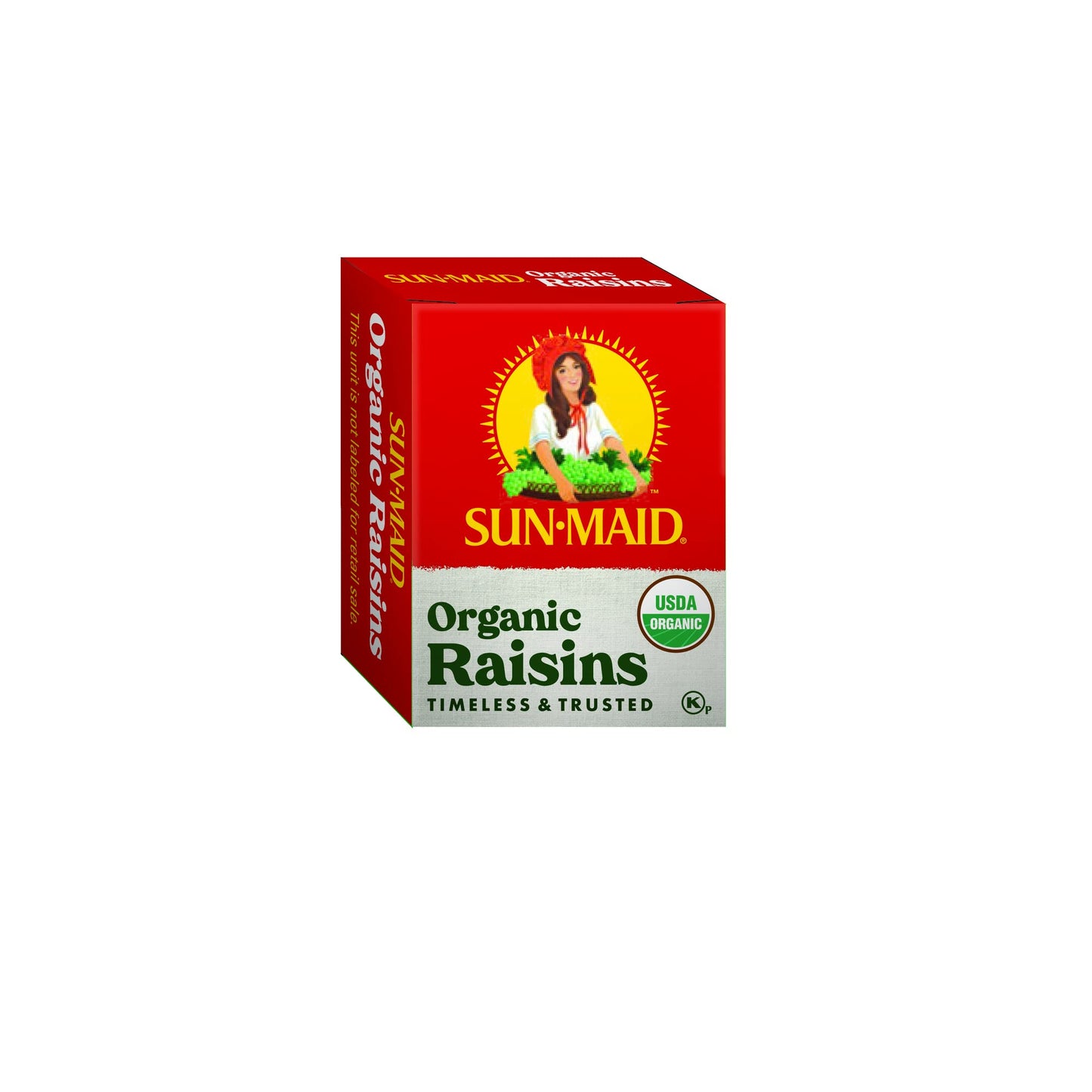 Sun-Maid Organic California Sun-Dried Raisins - (144 Pack) 0.5 oz Snack-Size Box - Organic Dried Fruit Snack for Lunches, Snacks