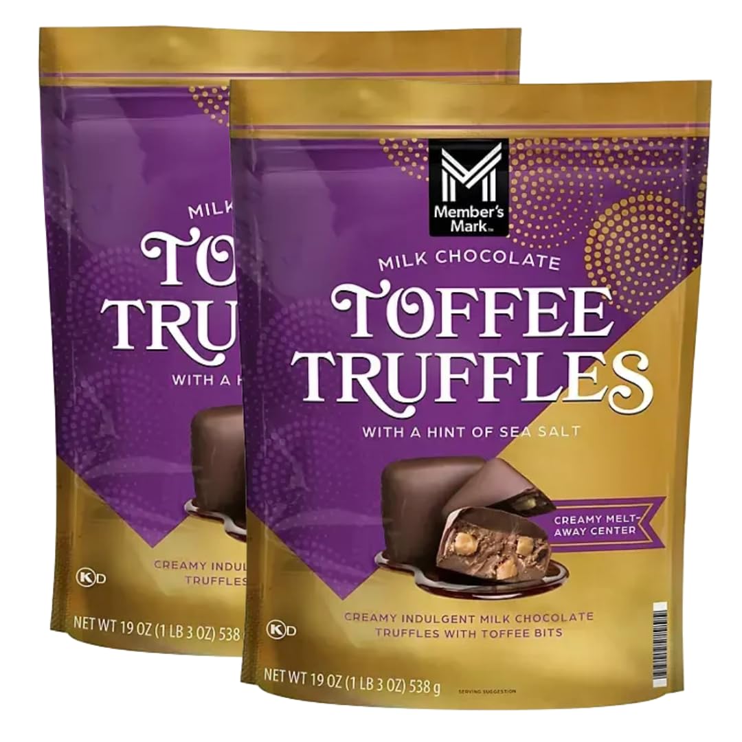 Milk Chocolate Toffee Truffle With Sea Salt 19 Oz (2 Pack)