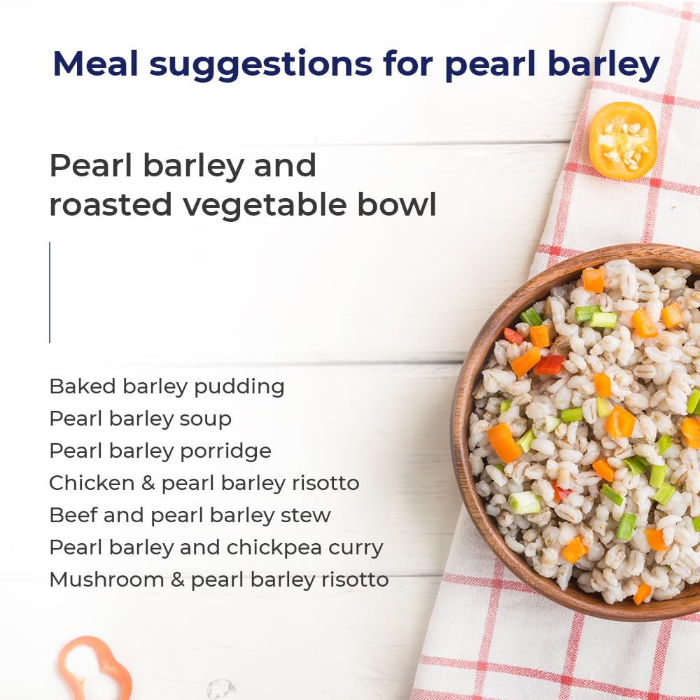 Doma Pearl Barley 3.52Lb (2X1.76 Lb) - Great For Soups, Stews, Salads, Risotto, Pilaf, Nutrient-Rich, Premium Grains, Non-Gmo