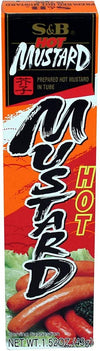 S&B Prepared Hot Mustard in Tube, 1.52 Ounce (Pack of 10)