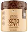 Keto Vitals Instant Keto Coffee Powder - 30 Servings - Low-Calorie Original Sweetened Coffee with Keto-Friendly Creamer