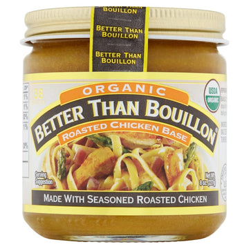 Better Than Bouillon Organic Roasted Chicken Base, Made With Seasoned Roasted Chicken, Usda Organic, Contains 38 Servings Per Ja