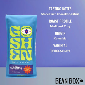 Colombia La Pelota - Roasted By Goshen Coffee Roasters - Whole Bean Coffee - 12 Ounce Bag