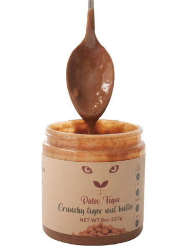 PALEO TIGER | CRUNCHY Tiger Nut Butter | AIP and Paleo Compliant | Nut Free High Prebiotic Ingredients | No Sugar Added | Whole