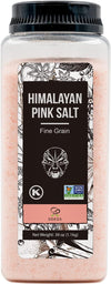 Soeos Himalayan Pink Salt, Fine Grain, 38.8oz (2.4 LB), Non-GMO, Pink Salt, Kosher Salt, Himalayan Rock Salt