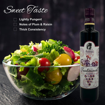 Ariston Balsamic Vinegar 500ml - Premium Traditional Modena, Sweet Taste, 4 Pack