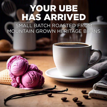 Maud'S Vanilla Ube Flavored Coffee Pods, 18 Ct, Medium Roast Flavored Coffee In Recyclable Single Serve Pods - 100% Arabica Bean