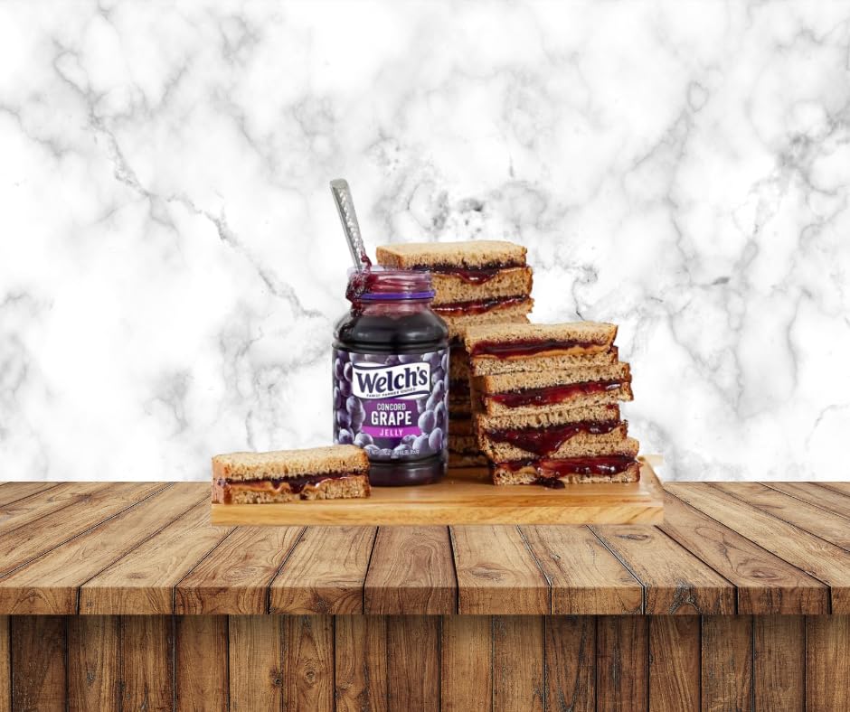 Welchs Concord Grape Jelly 30Oz, (Pack Of 2) - Concord Grape Jelly, Ideal For Breakfasts And Desserts, Gluten-Free, Sold By Mark