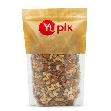 Yupik Raw Mix Nuts, 1 Lb, Premium Natural Mixed Nuts With Almonds, Walnuts, Pistachios, Cashews, And Brazil Nuts, Healthy Snack,