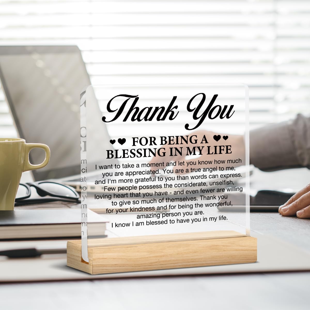 Thank You Gifts For Women Men Friends Mom, Religious Gift Friendship Present Thanksgiving Day Gifts For Family Member, Thank You