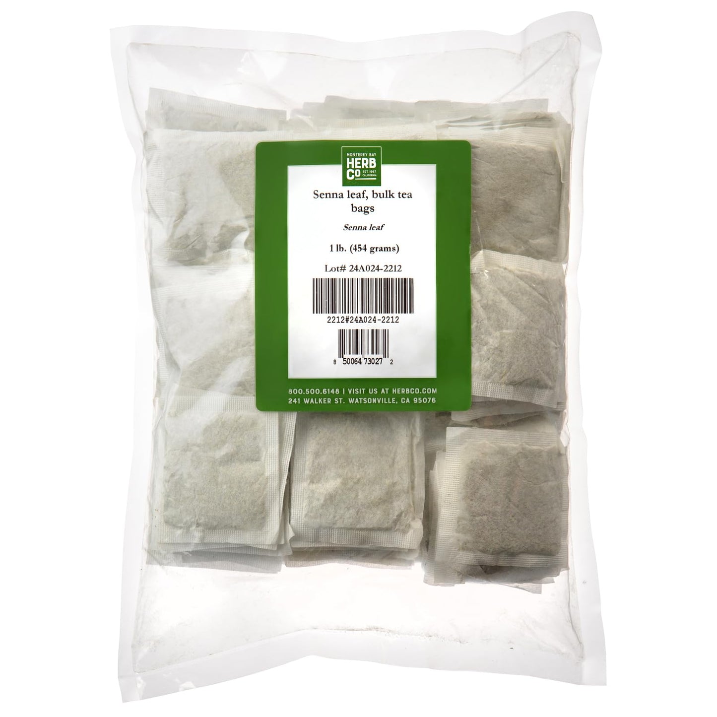 Senna Tea By Herb Co Mediterranean Region Fresh Aroma Helps With Digestion Approximately 200 Tea Bags 1 Lb
