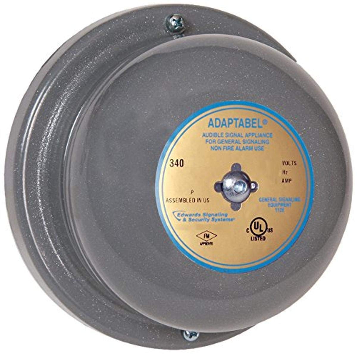 Edwards-Signaling 340-4N5 Bell, 120Vac, 0.062A, Gray