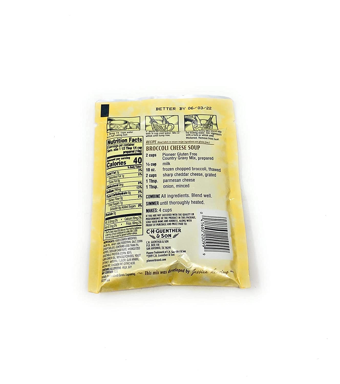 Pioneer Brand Gravy Mix Packets - Makes 2 Cups (Pack Of 12) (Gluten Free Country)