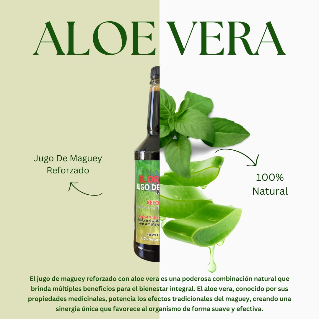 HERBALISTA Maguey Juice with Graviola, Moronel & Aloe - 33 Fl Oz (1 Pack)