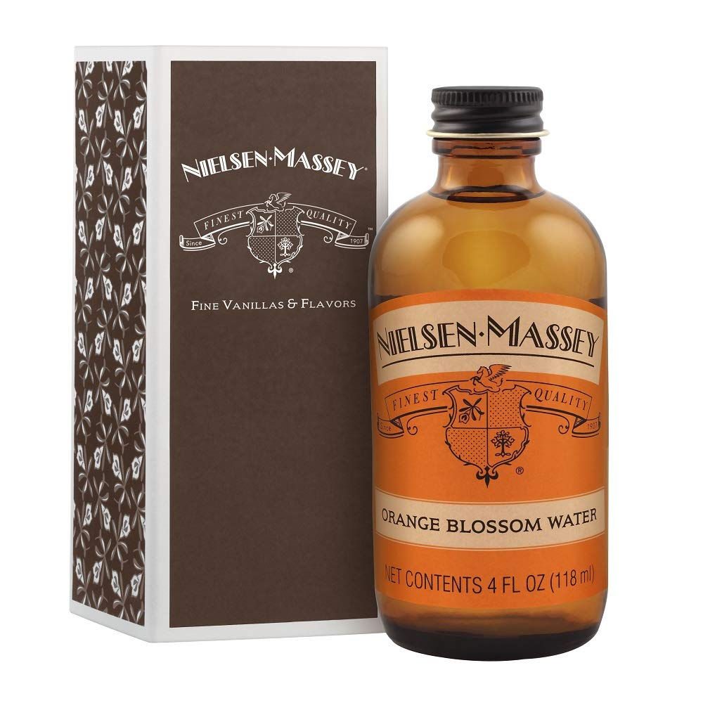 Nielsen-Massey Orange Blossom Water For Baking Cooking And Drinks 4 Ounce Bottle