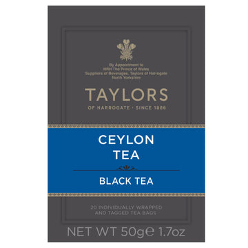 Taylors Of Harrogate Ceylon Tea, 20 Count (Pack Of 1)