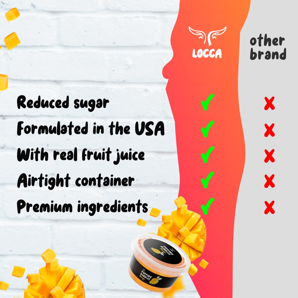 Popping Boba Pearls Kit With Mango Lychee Blueberry Strawberry Boba Flavors (4 X 17Oz) | Boba Tea Sago Pearls Kit | Boba Popping