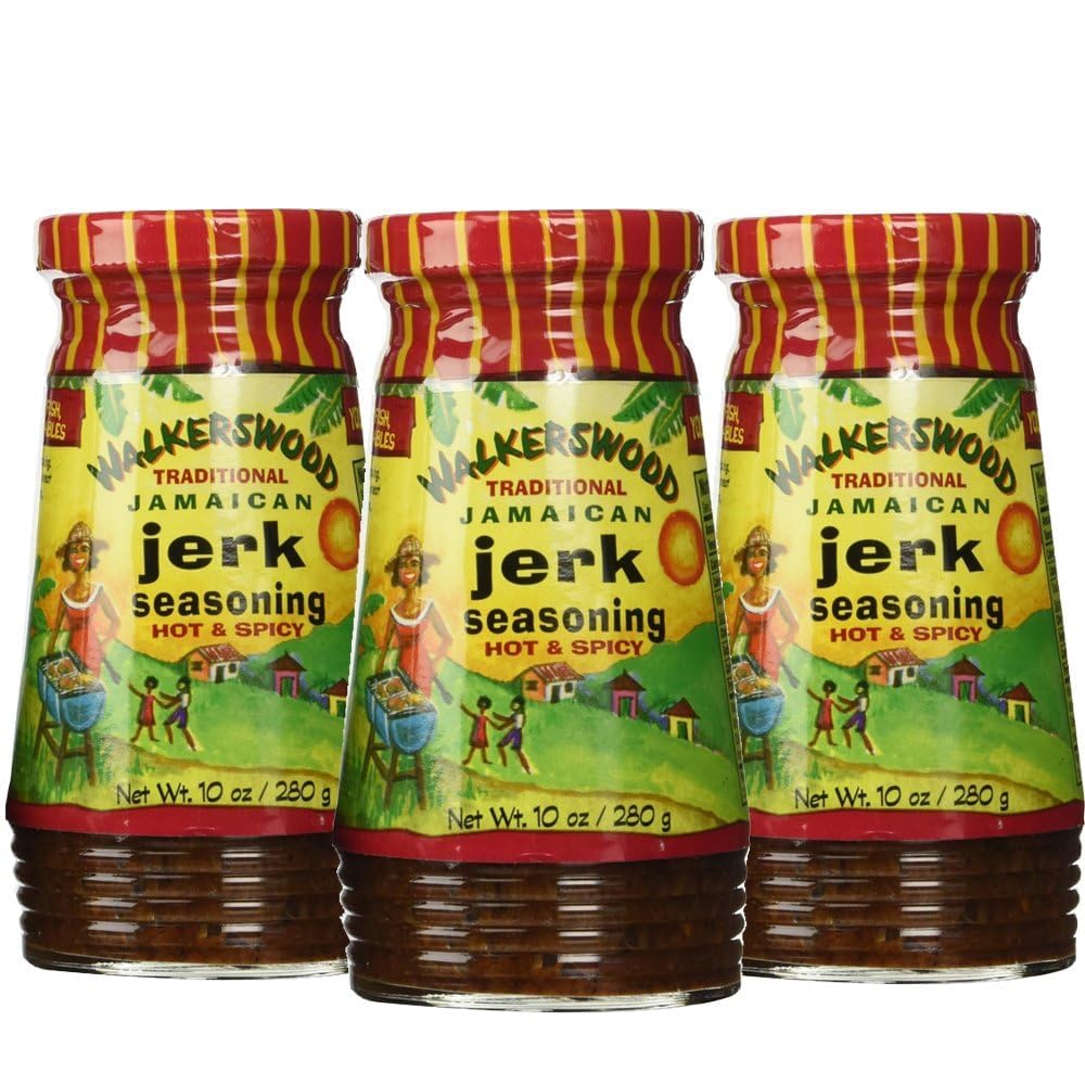 Walkerswood Jerk Seasoning (Hot), 10 Ounce (Pack Of 3)