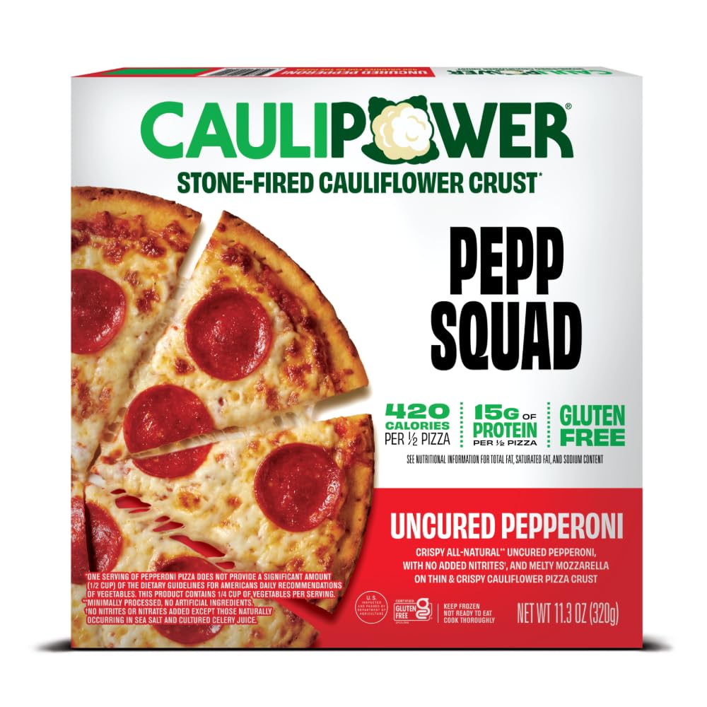 CAULIPOWER Uncured Pepperoni Stone-fired Cauliflower Crust Pizza, 11.3 Oz (Pack of 1)